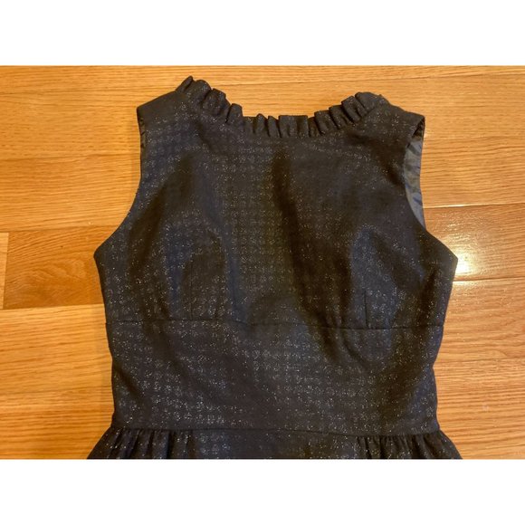 Karen Zambos Black Sleeve Less High Neck Dress Size 2 - Picture 4 of 4